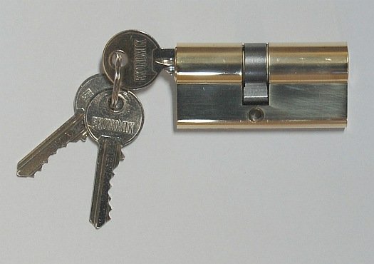 Vložka 30+35 Ekonomik R 3 klíče mosaz - Vložky,zámky,klíče,frézky Vložky cylindrické Vložky stavební
